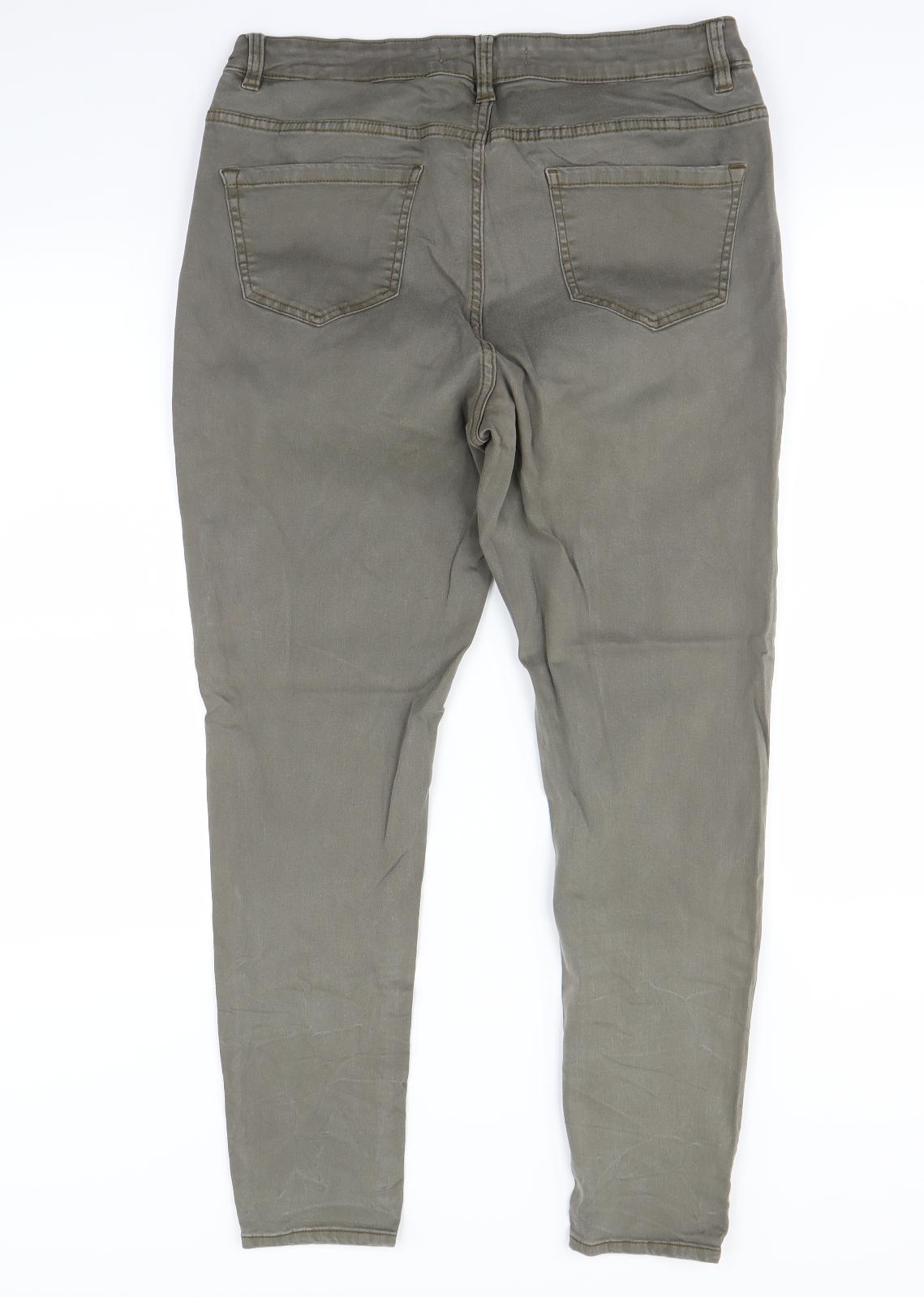 George Womens Green   Straight Jeans Size 16 L30 in