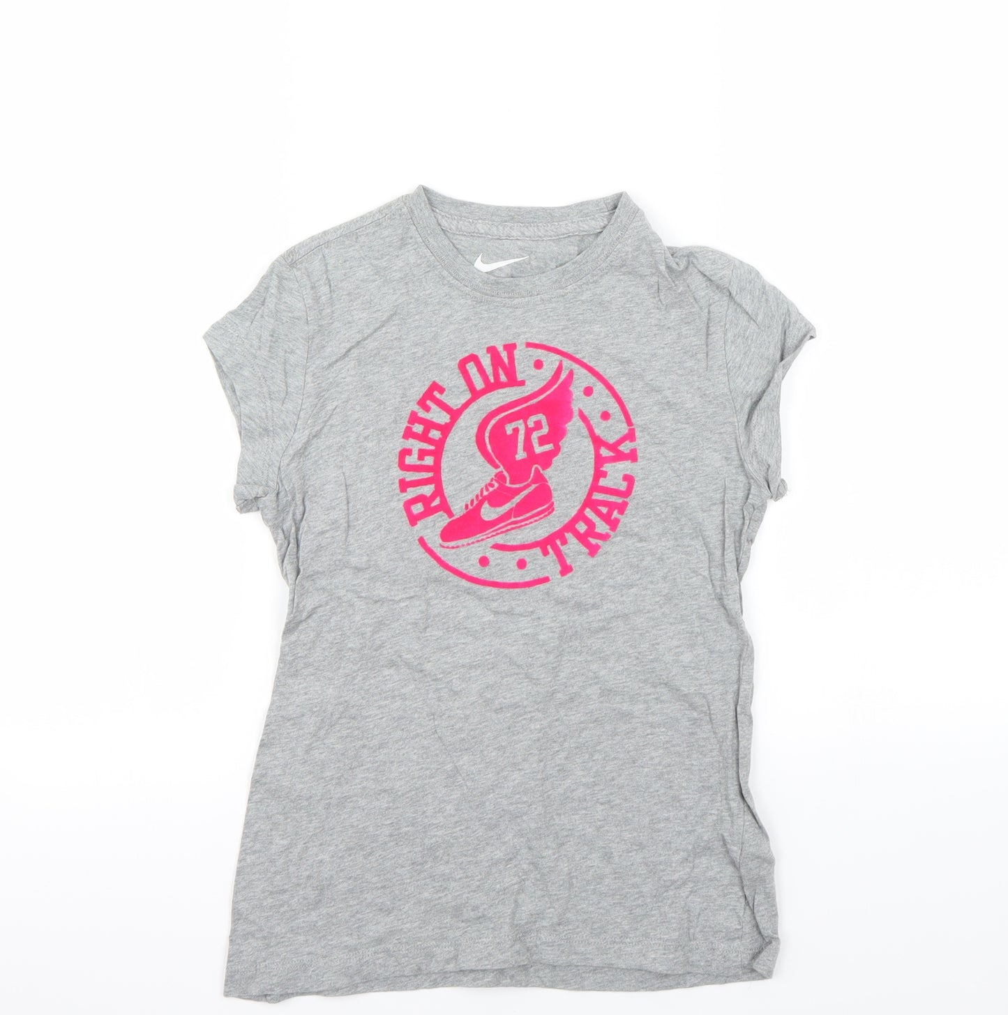 Nike Girls Grey   Basic T-Shirt Size 10-11 Years