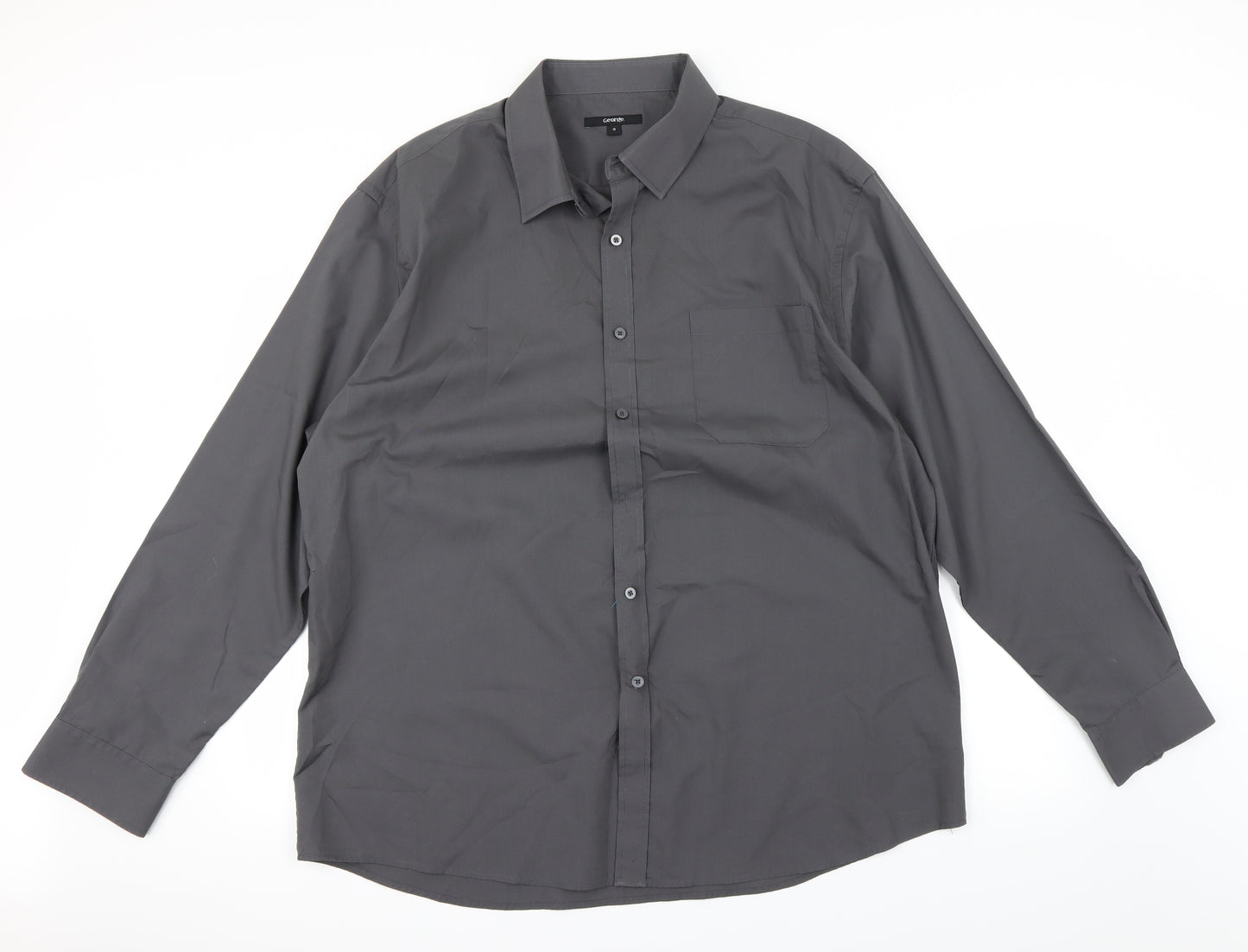 George Womens Grey   Basic Button-Up Size 18