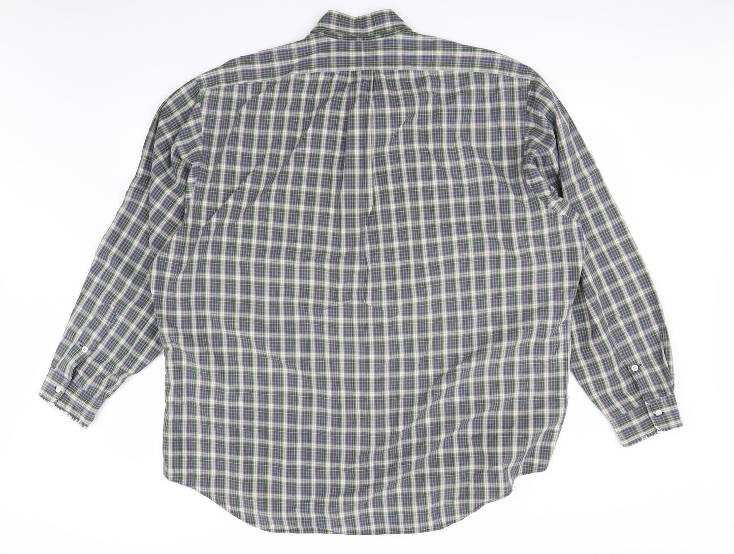 Ralph Lauren Mens Beige Check   Dress Shirt Size XL