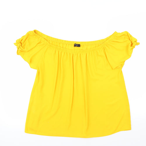 Papaya Womens Yellow   Camisole Blouse Size 18