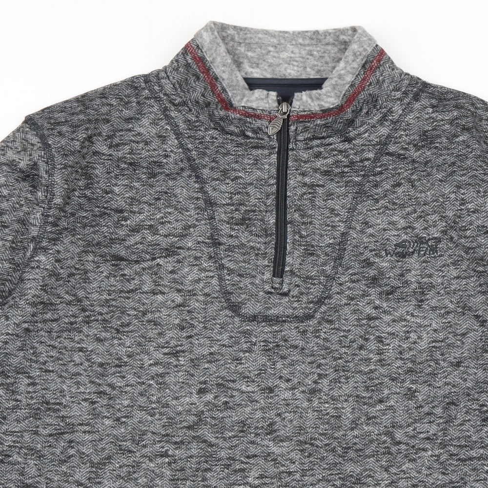 Weird Fish Mens Grey   Henley Jumper Size XL