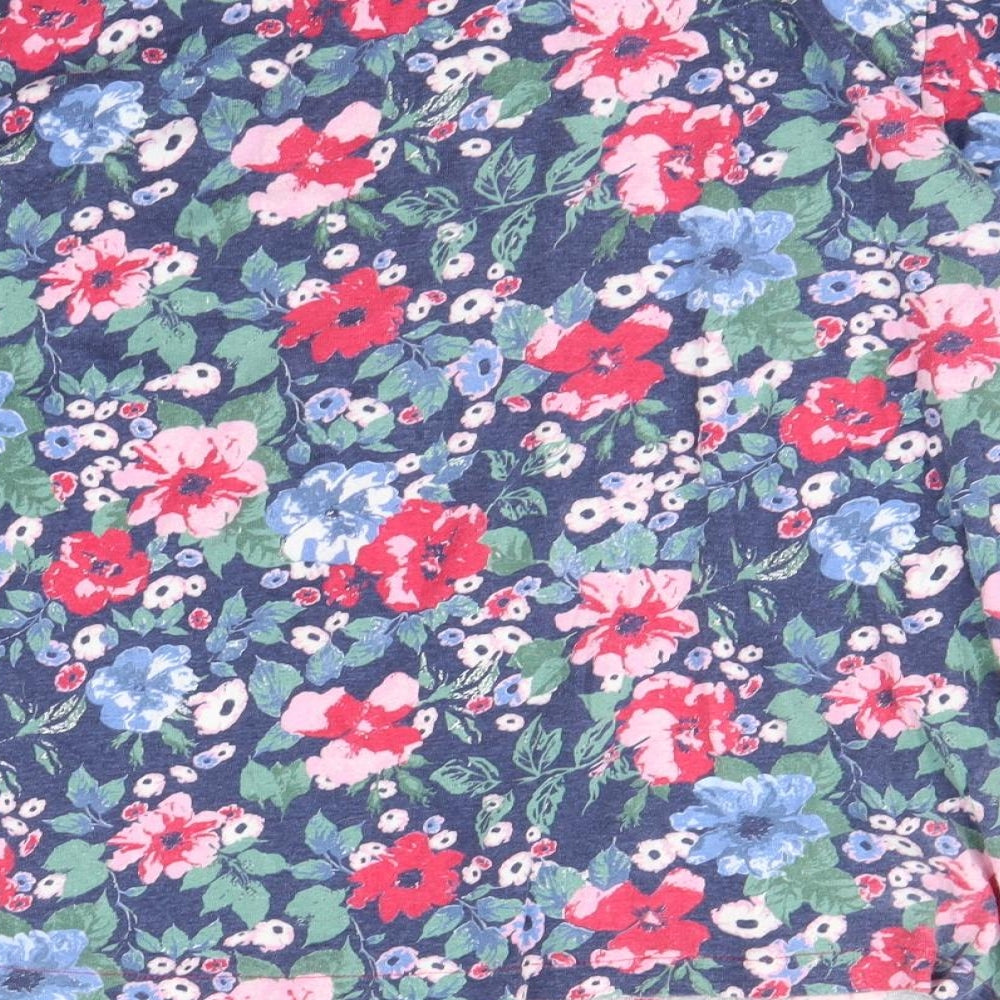 Isle Essentials Womens Multicoloured Floral  Basic T-Shirt Size 18