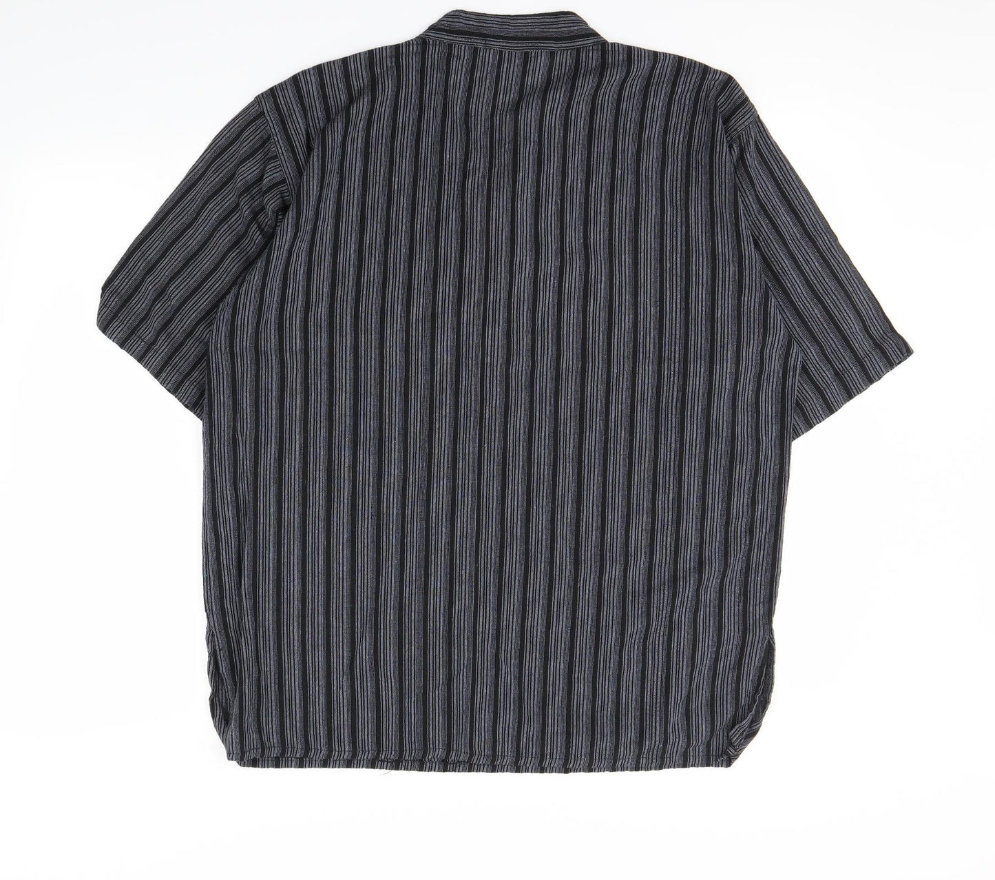 Namaste Mens Black Striped   T-Shirt Size XL