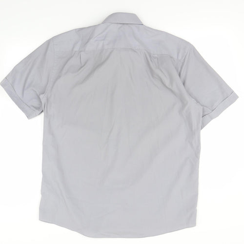 Jack Reid Mens Grey    Dress Shirt Size L