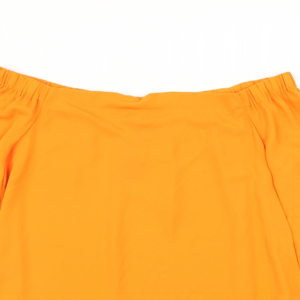 New Look Womens Orange   Basic Blouse Size 16