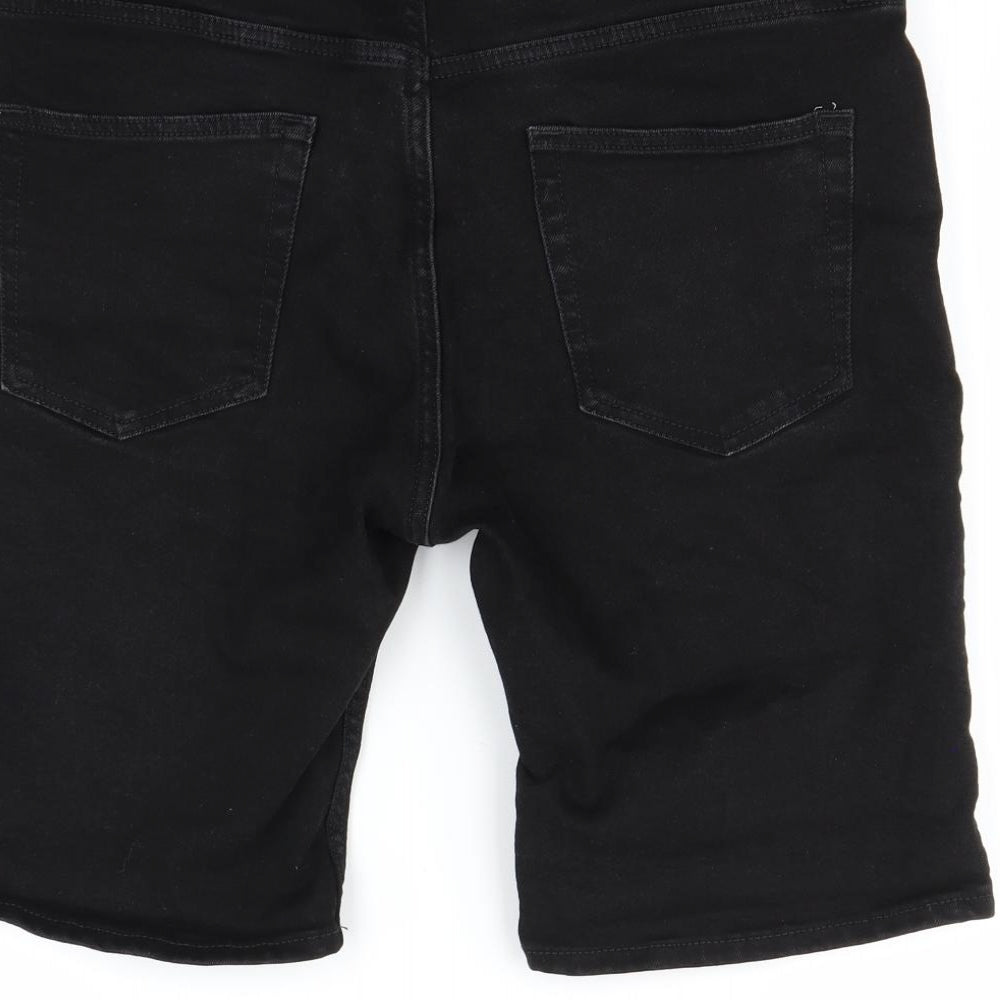 Topman Mens Black   Chino Shorts Size S