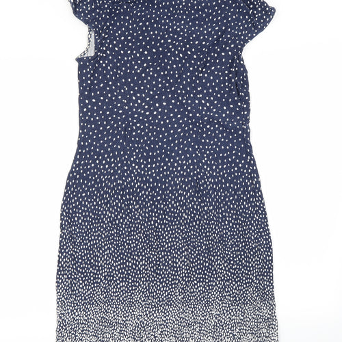 TU Womens Blue Polka Dot  Trapeze & Swing  Size 14