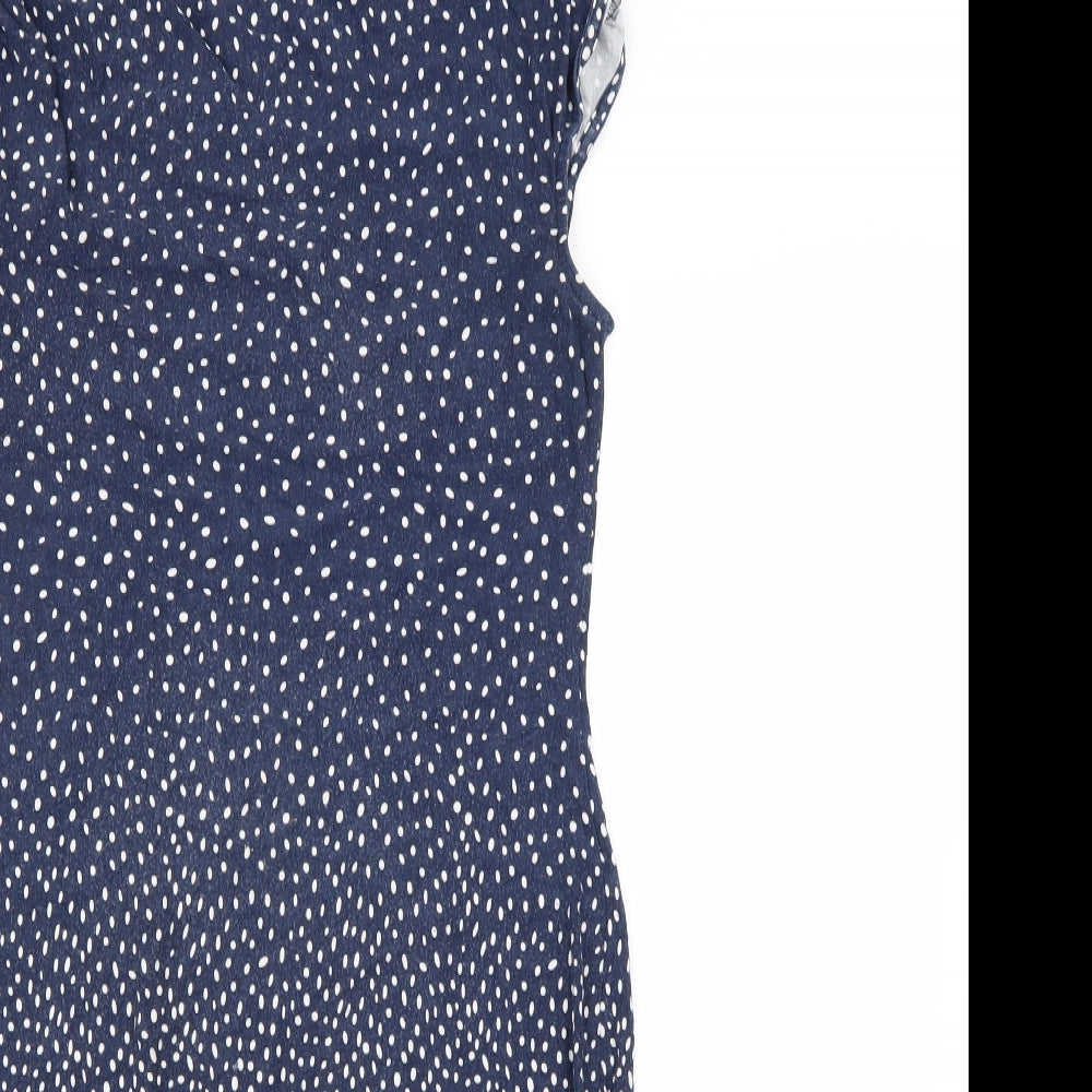 TU Womens Blue Polka Dot  Trapeze & Swing  Size 14