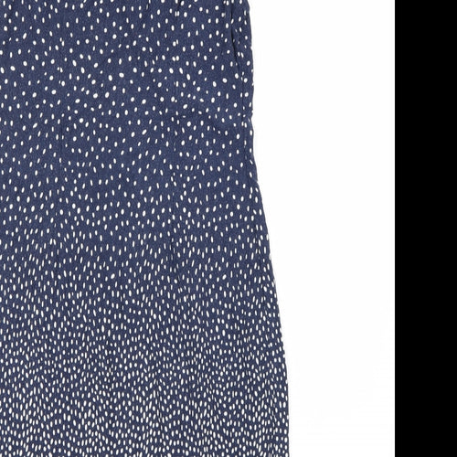 TU Womens Blue Polka Dot  Trapeze & Swing  Size 14