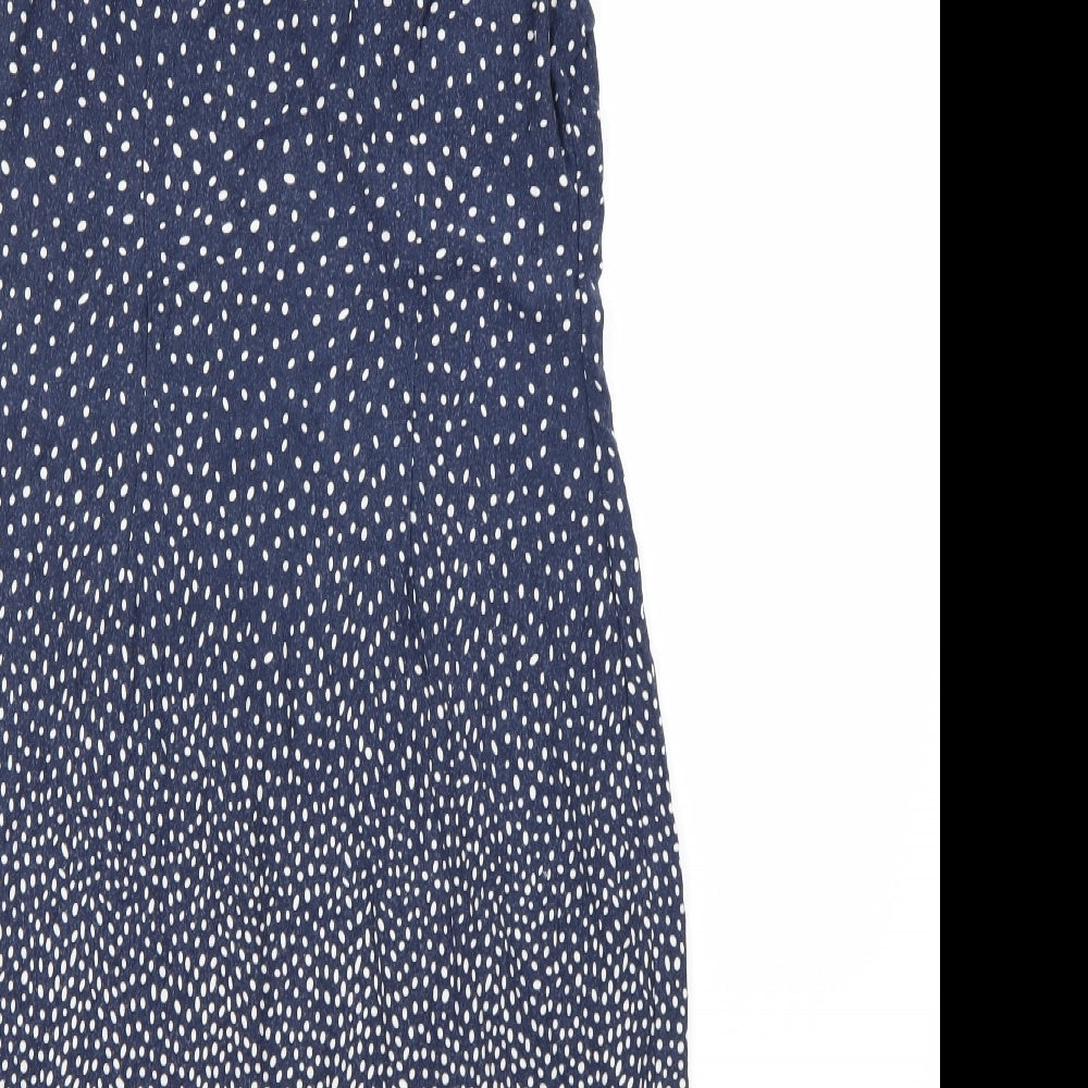 TU Womens Blue Polka Dot  Trapeze & Swing  Size 14