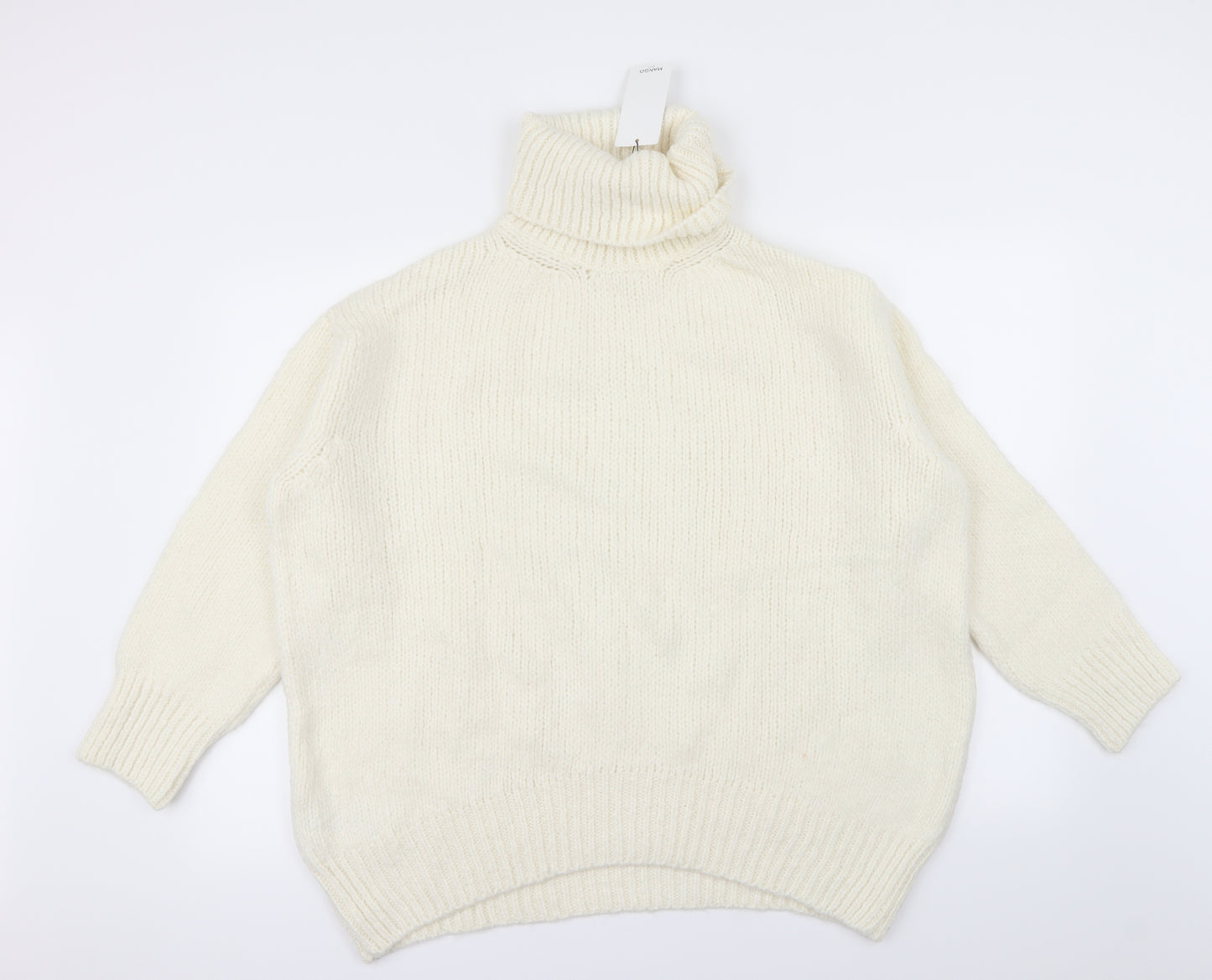Mango Womens Ivory   Pullover Jumper Size XS