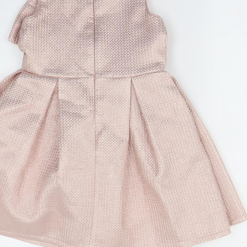 Ted Baker Girls Pink   Fit & Flare  Size 5-6 Years
