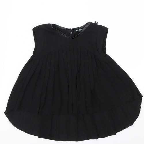 DKNY Girls Black   Fit & Flare  Size 4 Years