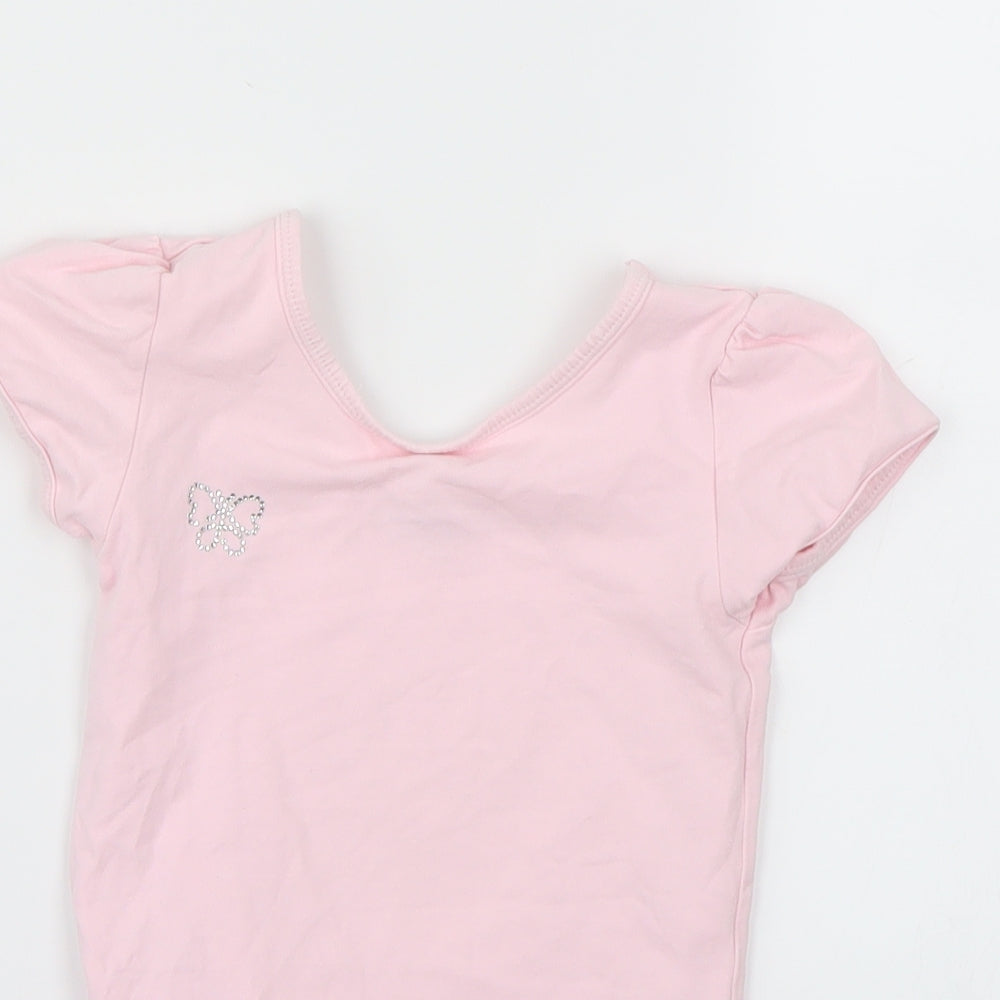 TU Girls Pink   Bodysuit One-Piece Size 8 Years