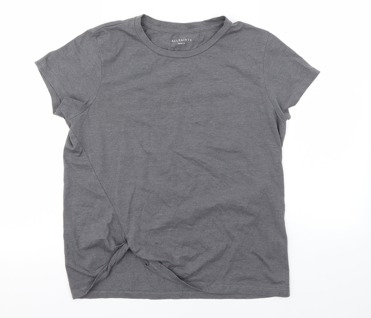 All saints Womens Grey   Basic T-Shirt Size M