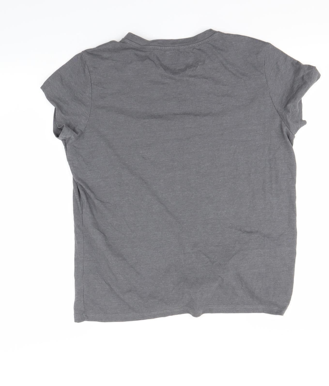 All saints Womens Grey   Basic T-Shirt Size M