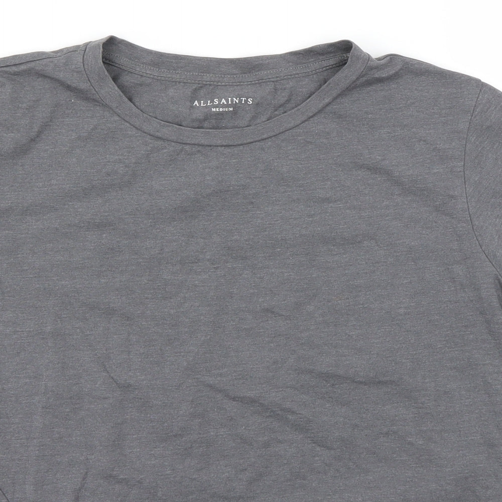 All saints Womens Grey   Basic T-Shirt Size M