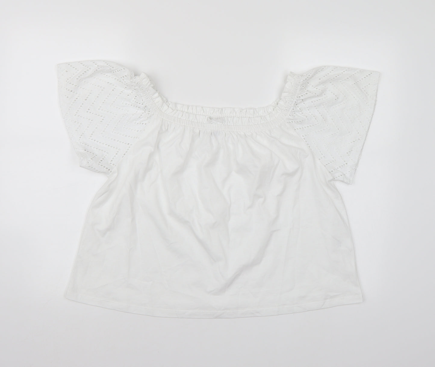 Primark Womens White   Basic T-Shirt Size L