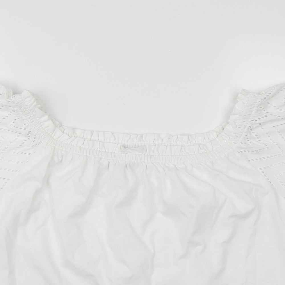 Primark Womens White   Basic T-Shirt Size L