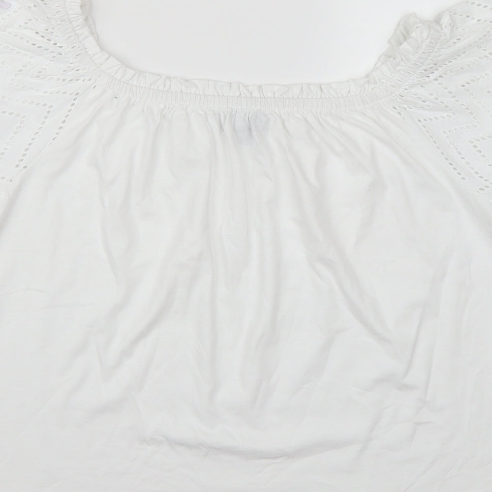 Primark Womens White   Basic T-Shirt Size L