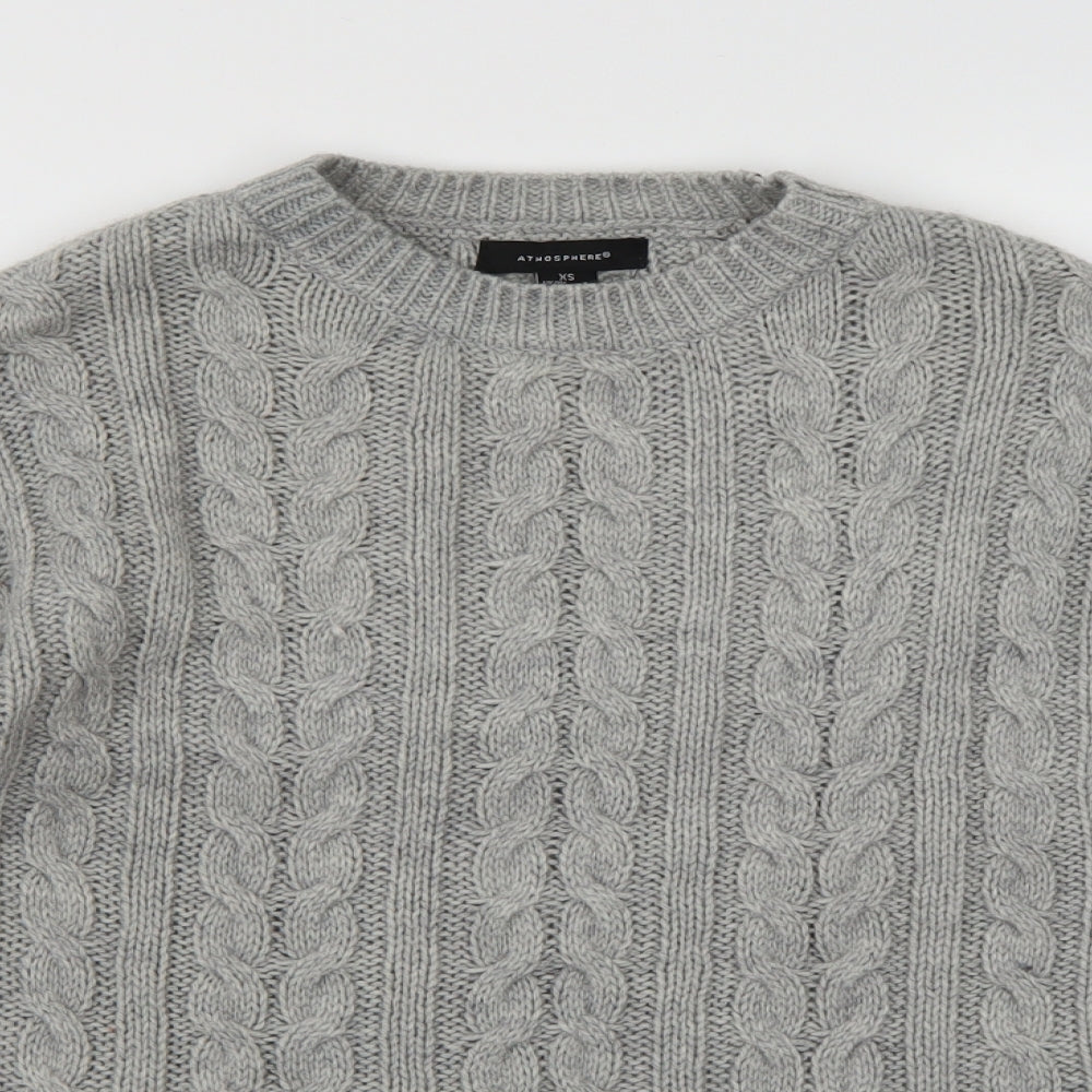 Atmosphere Womens Grey  Knit Pullover Jumper Size 4