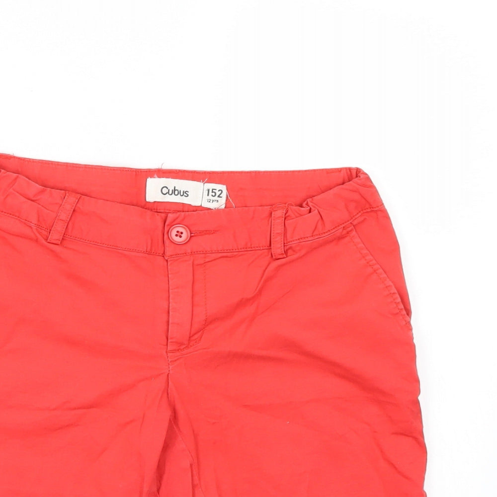 Cubus Boys Red   Chino Shorts Size 12 Years