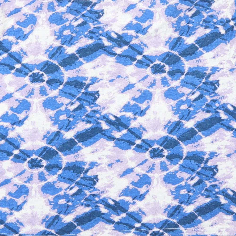 Primark Womens Blue   Cropped T-Shirt Size 14  - Tie dye