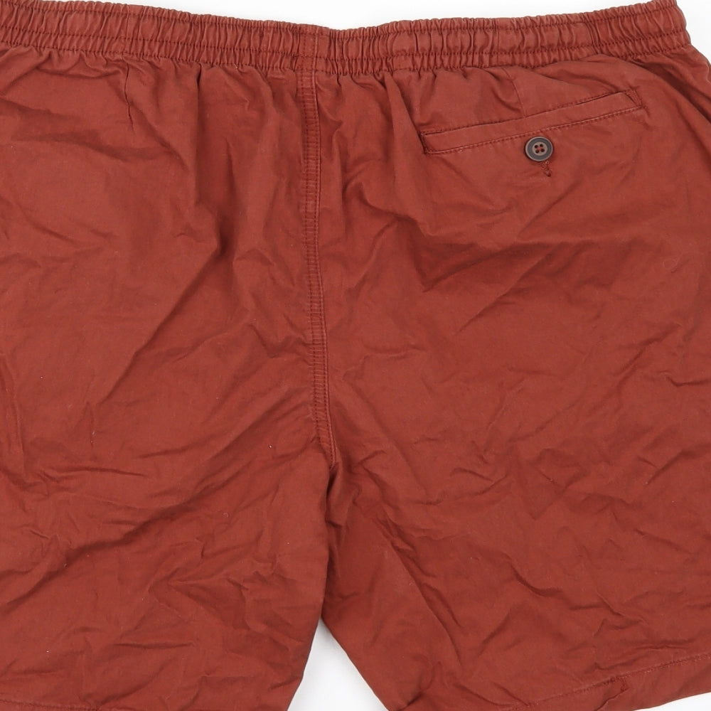 W&B Mens Brown   Chino Shorts