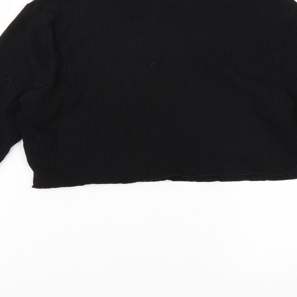 SheIn Womens Black   Cropped T-Shirt Size XL