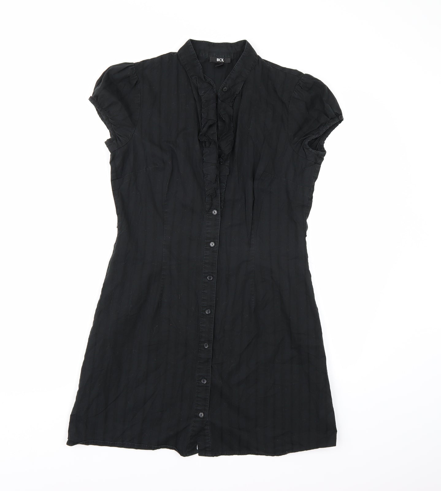BCX Womens Black   Shirt Dress  Size M