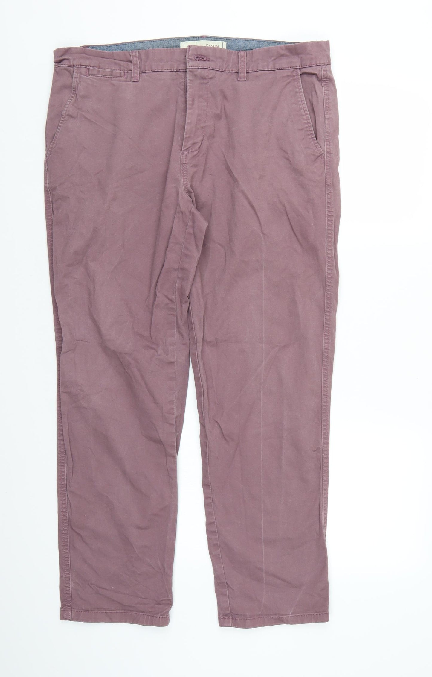 George Mens Purple   Chino Trousers  L30 in