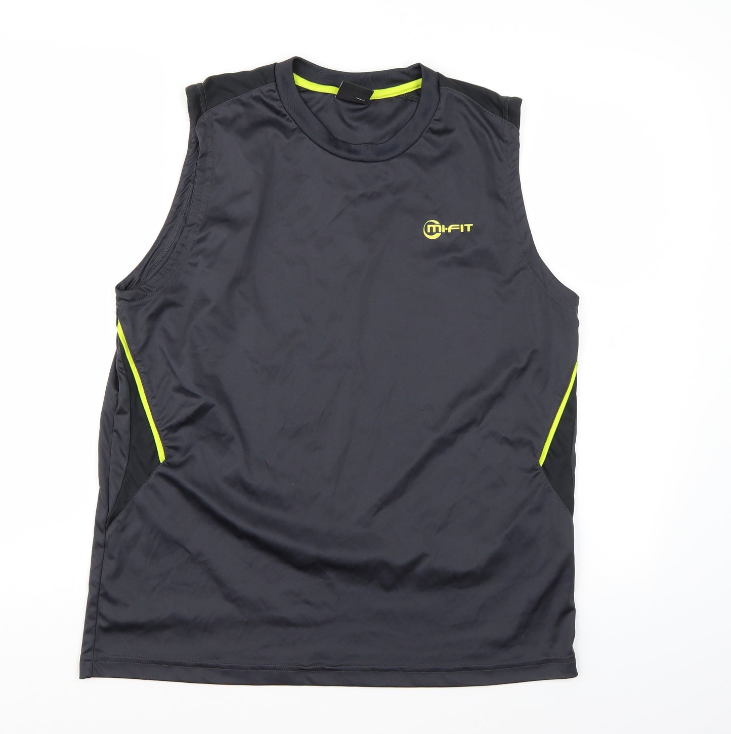 mi.fit Mens Grey   Camisole Tank Size M