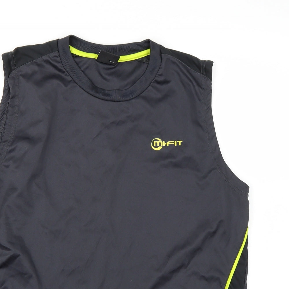 mi.fit Mens Grey   Camisole Tank Size M