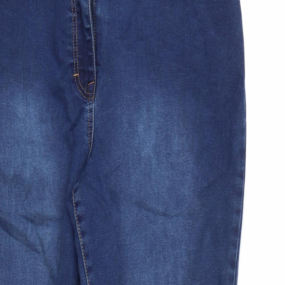Nutmeg Womens Blue  Denim Skinny Jeans Size 18 L26 in