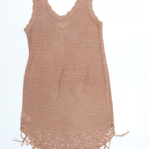 Primark Womens Pink  Knit Jumper Dress  Size L