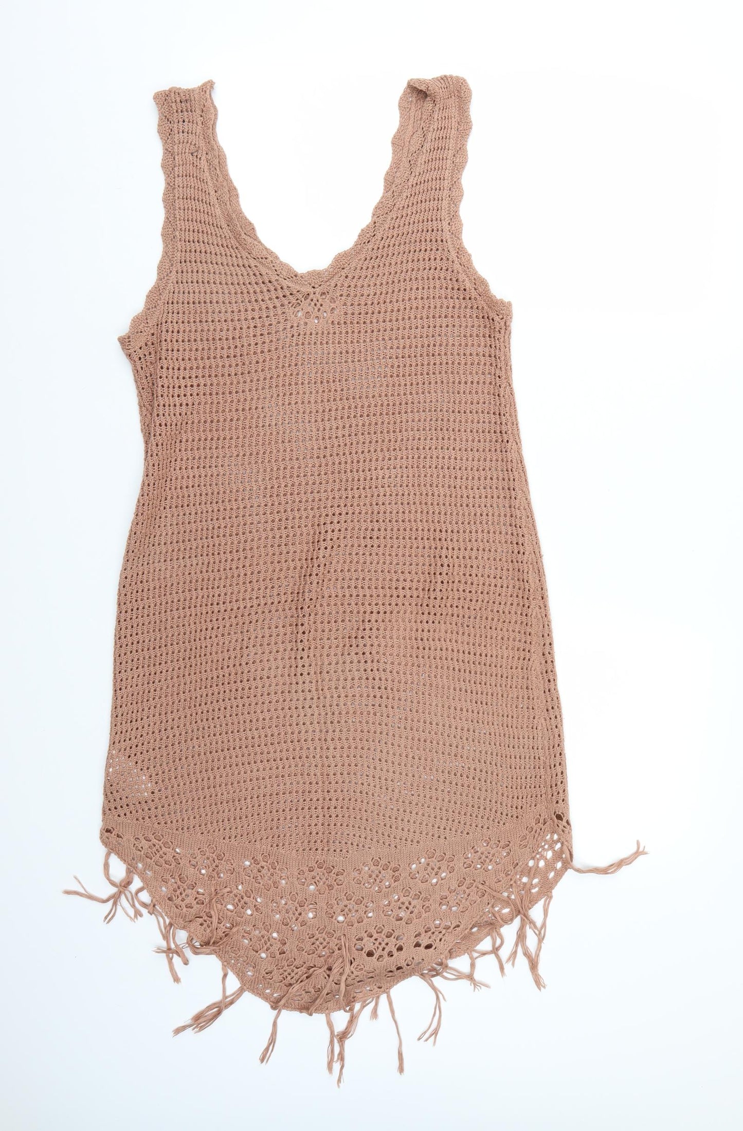 Primark Womens Pink  Knit Jumper Dress  Size L