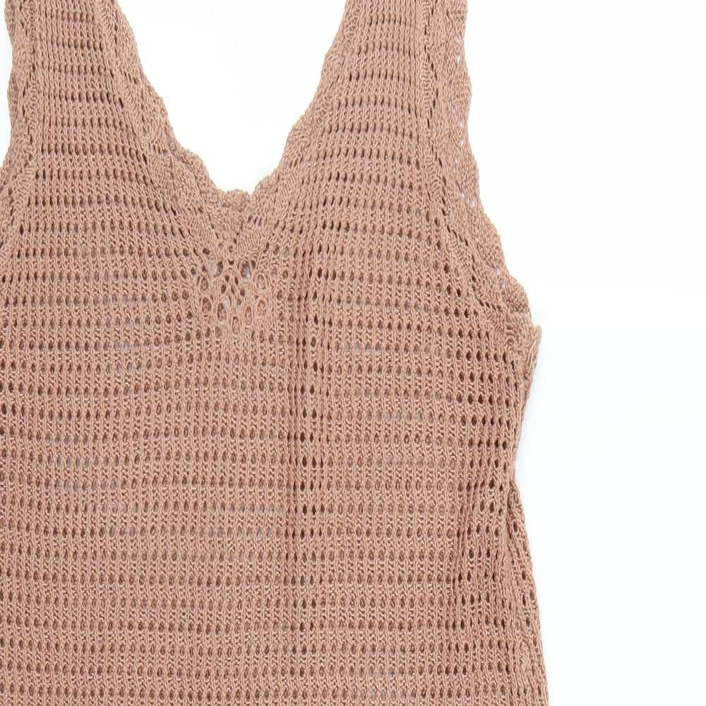 Primark Womens Pink  Knit Jumper Dress  Size L