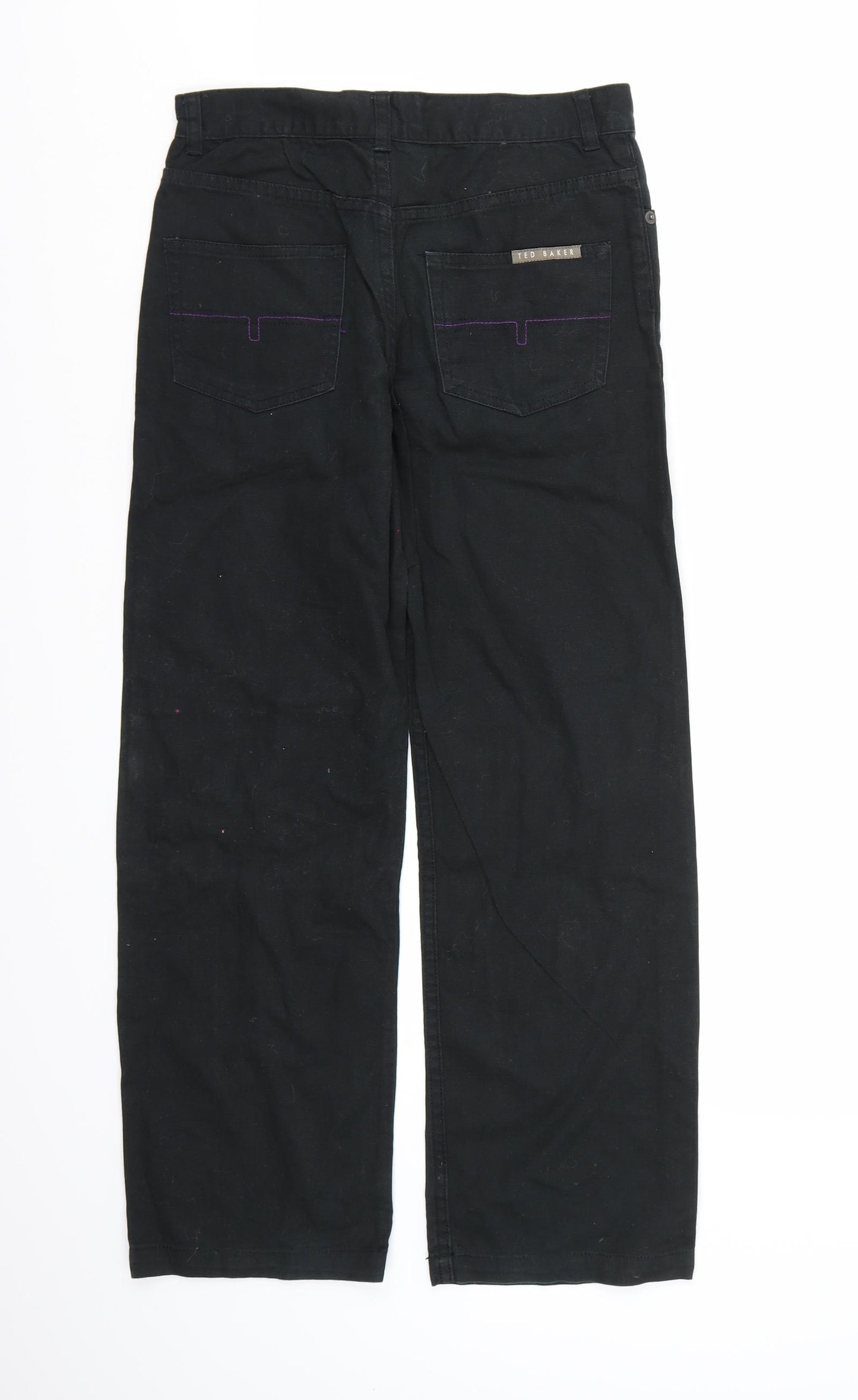 Ted Baker Womens Black   Chino Trousers Size 12 L26 in