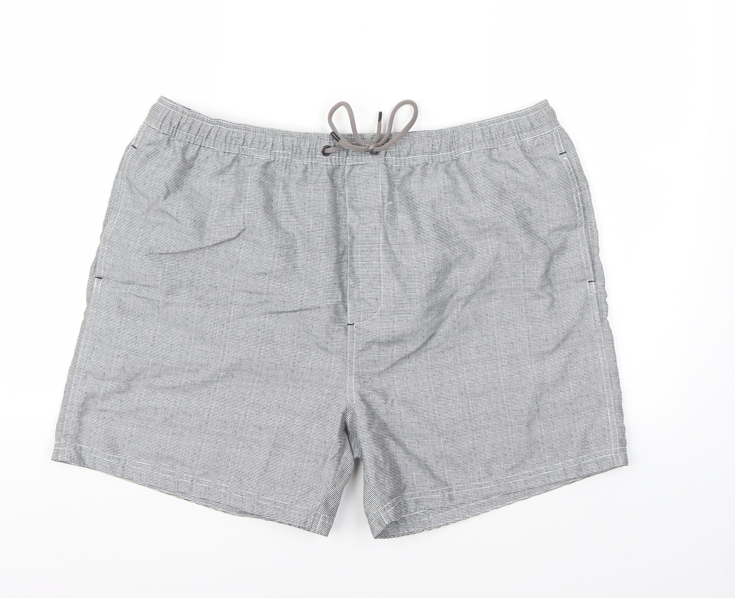 ACW85 Mens Grey Check  Sweat Shorts Size XL - Swim shorts