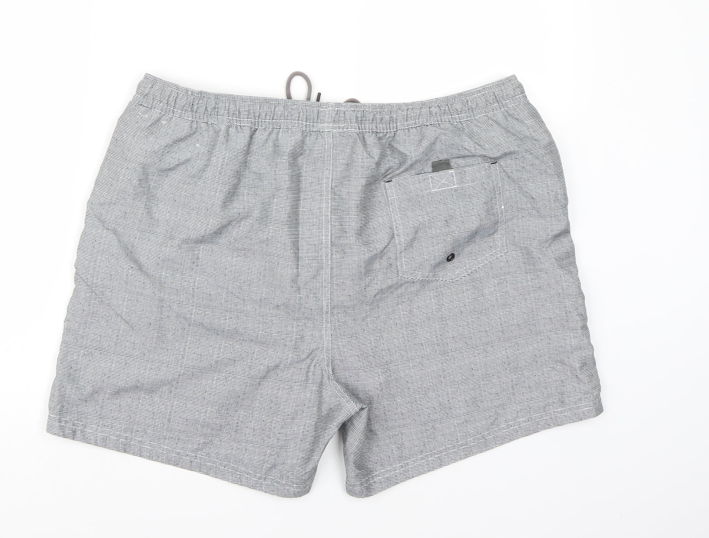 ACW85 Mens Grey Check  Sweat Shorts Size XL - Swim shorts