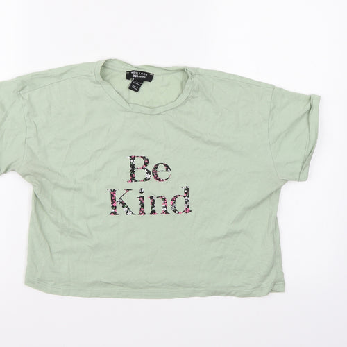 New Look Girls Green   Cropped T-Shirt Size 12-13 Years