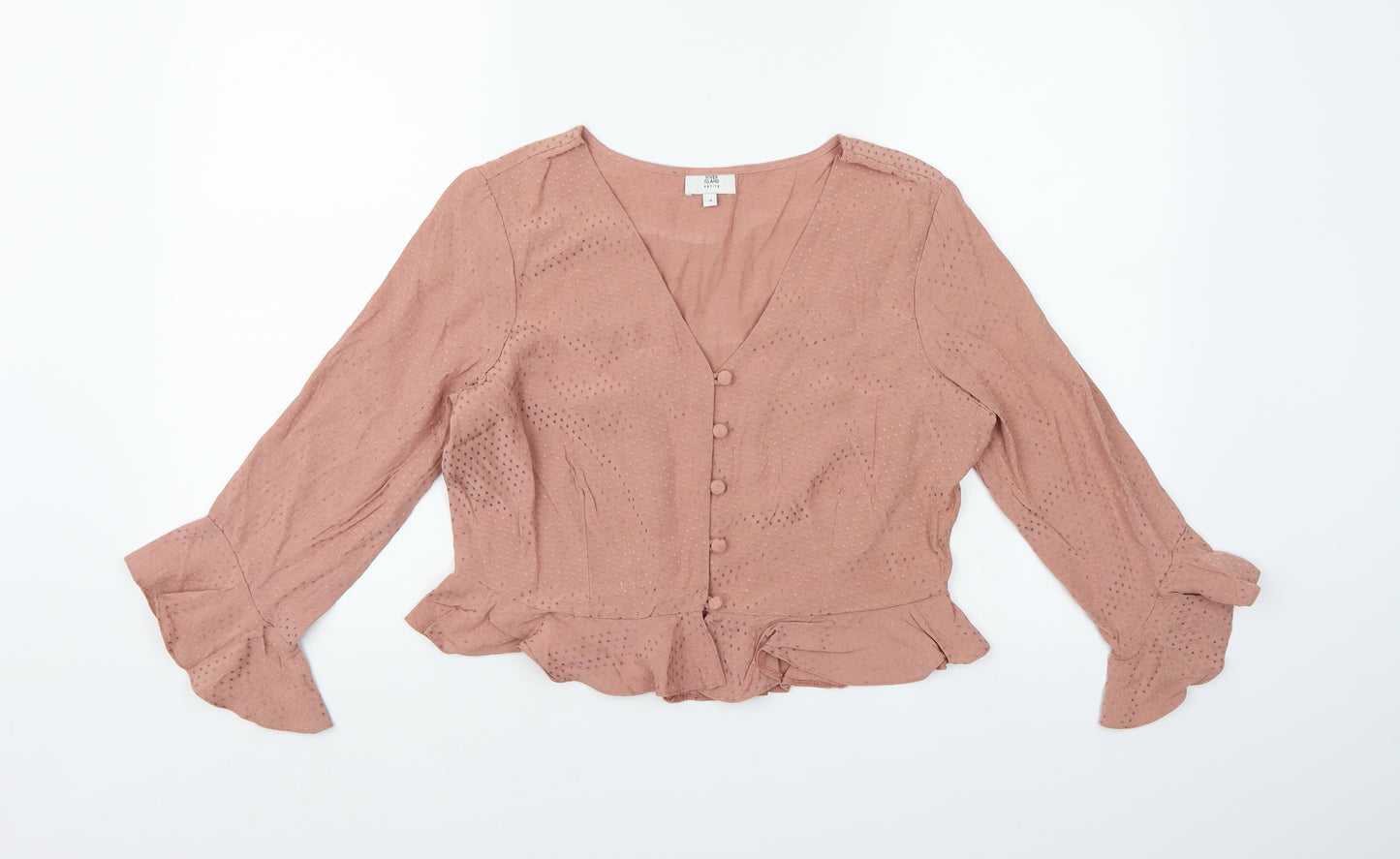River Island Womens Pink   Basic Blouse Size 14