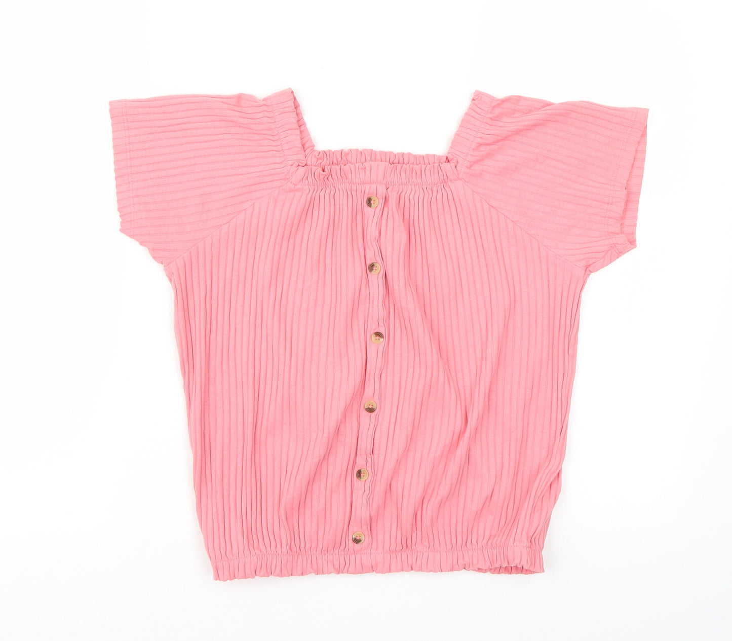 George Girls Pink   Basic T-Shirt Size 11-12 Years
