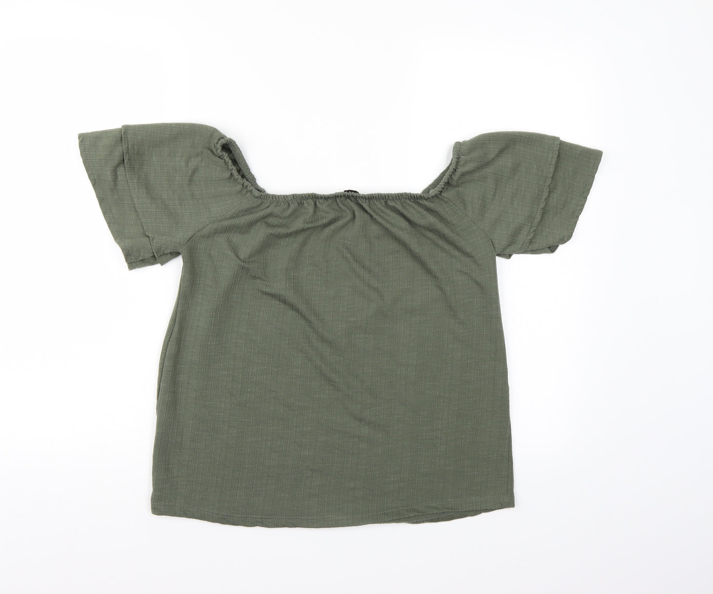 Papaya Womens Green   Basic T-Shirt Size 8