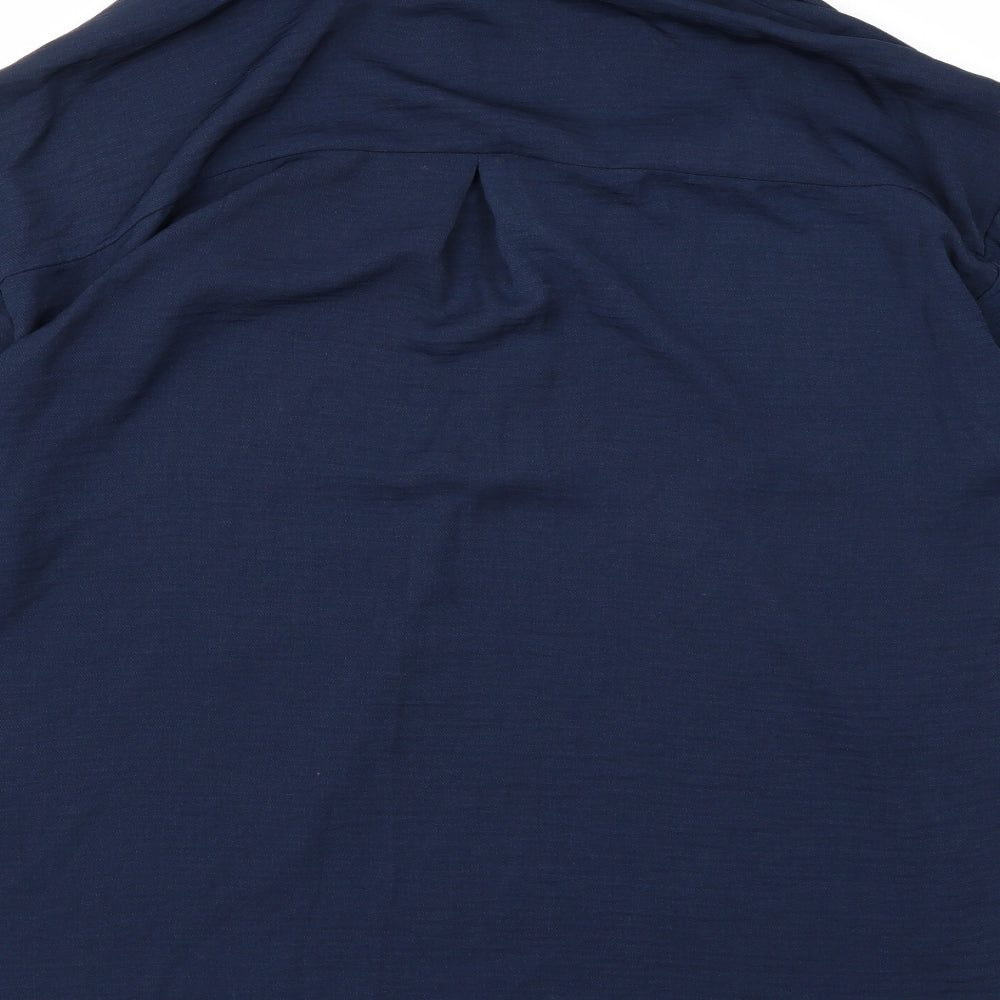 Nutmeg Womens Blue   Basic Blouse Size 18