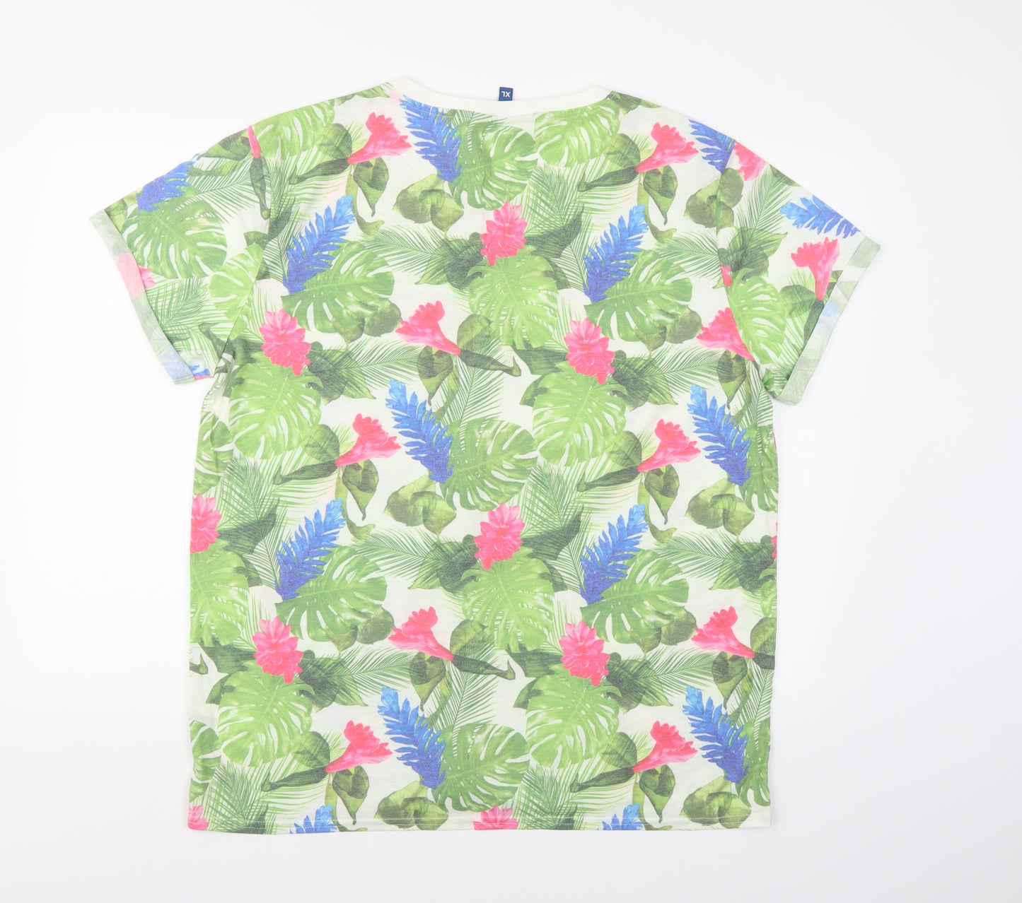 Divided by H&M Mens Multicoloured Floral   T-Shirt Size XL