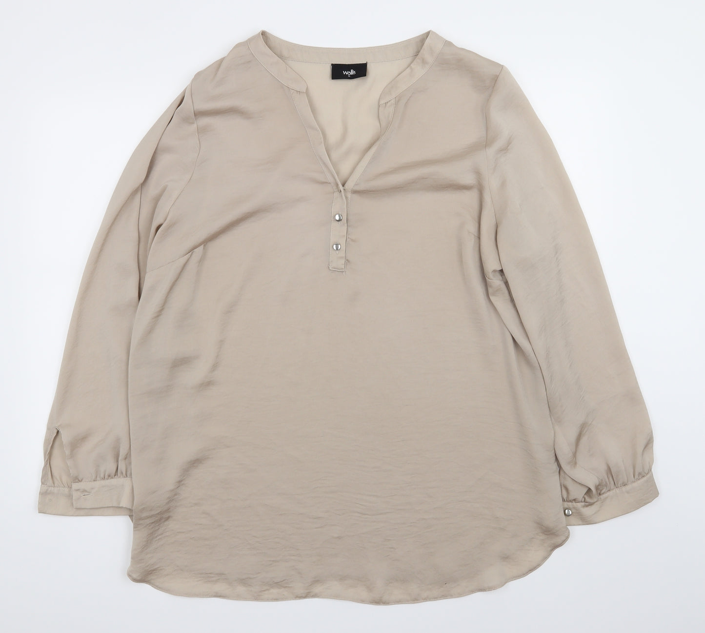 Wallis Womens Beige   Basic Blouse Size XL