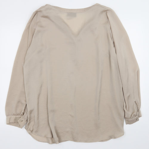 Wallis Womens Beige   Basic Blouse Size XL