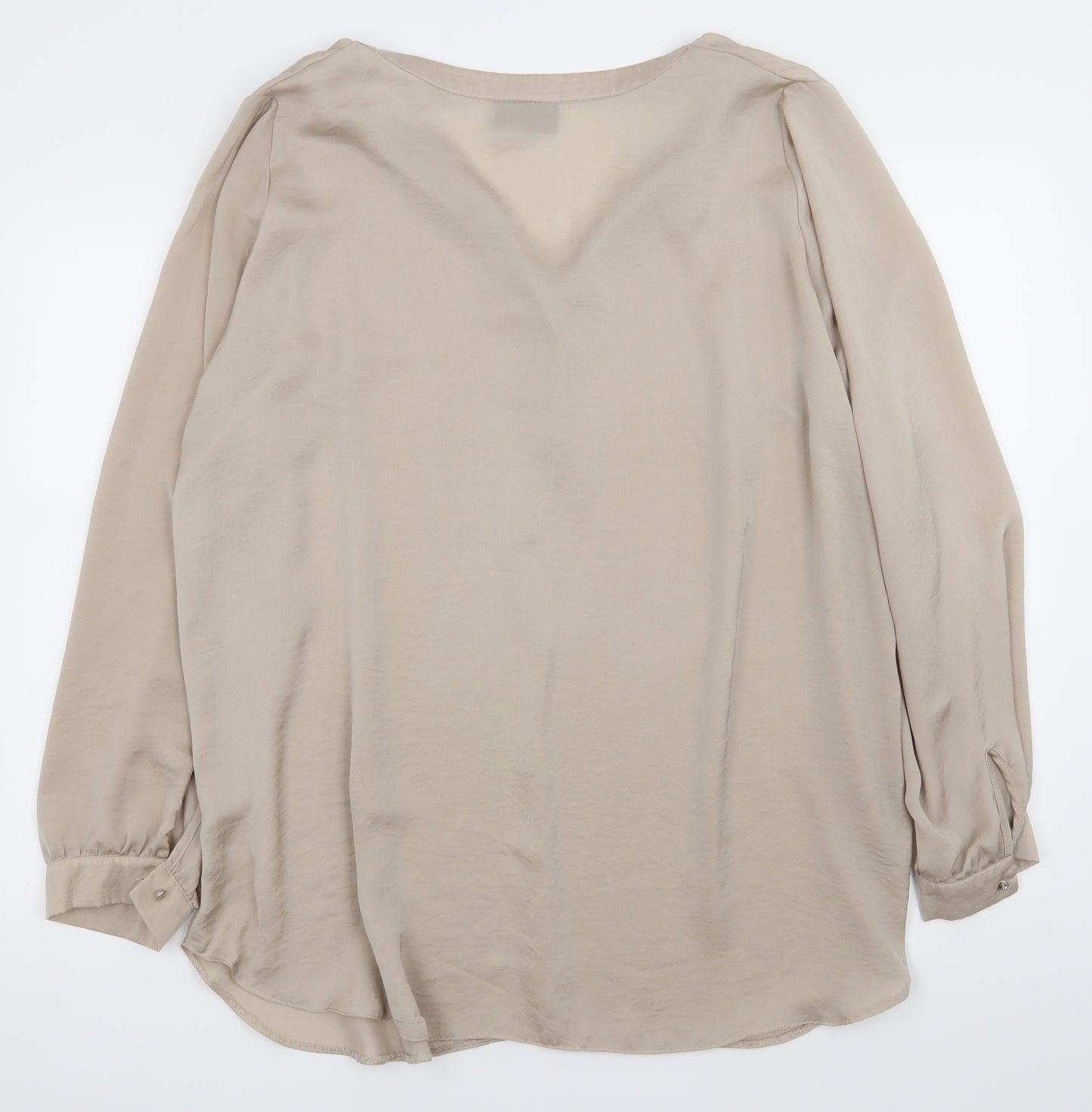 Wallis Womens Beige   Basic Blouse Size XL